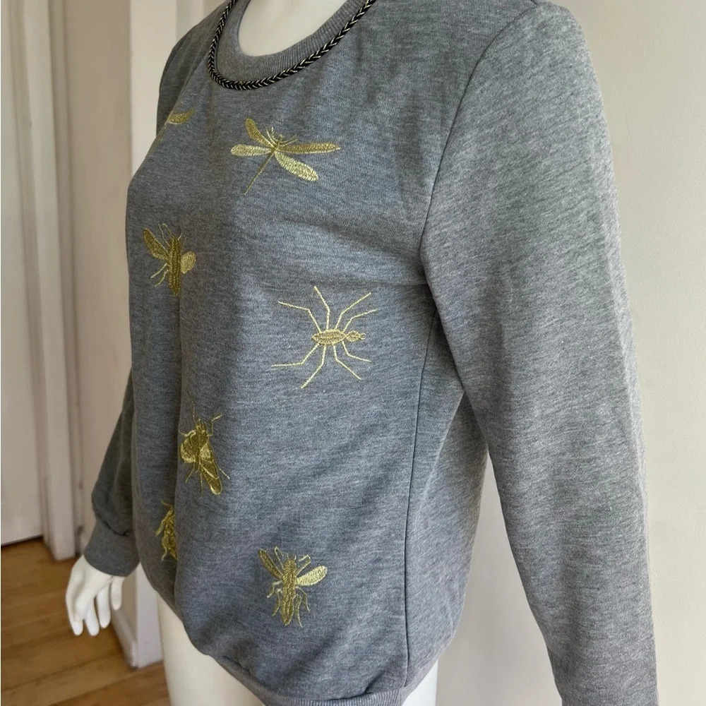 Corazon Women's Top Sweatshirt Shirt Light Grey Size L NWT - Picture 4 of 14